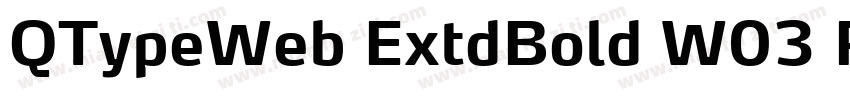 QTypeWeb ExtdBold W03 Regular字体转换